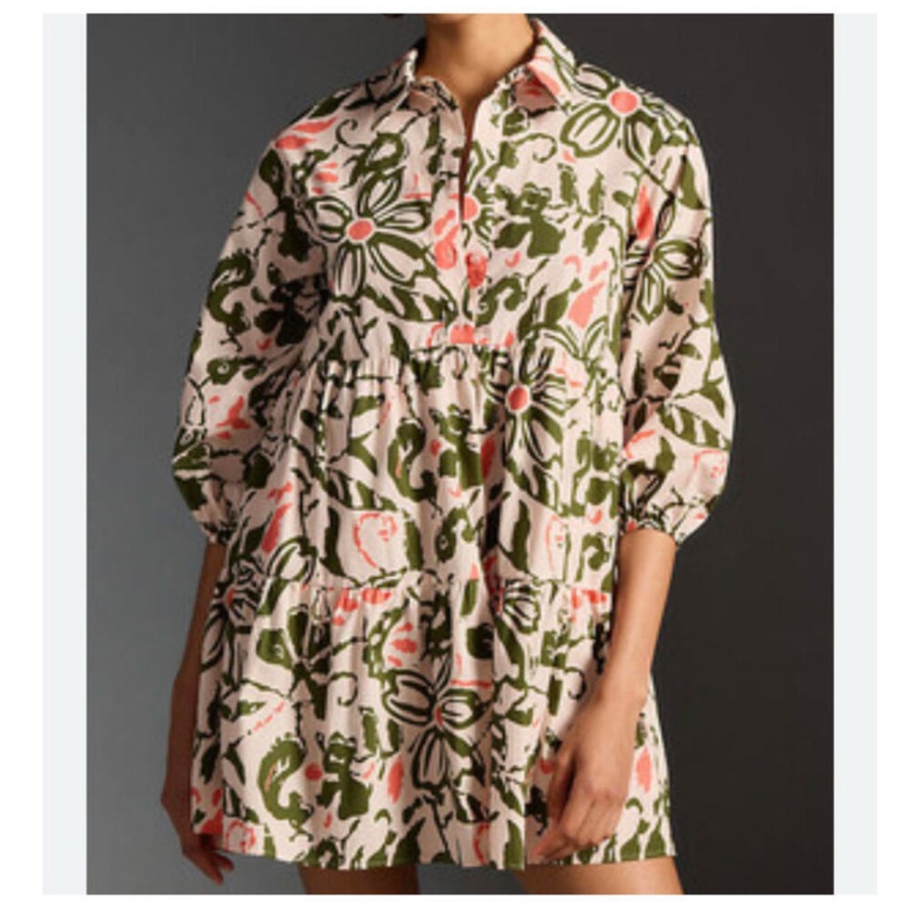 Anthropologie Green and Pink Accents